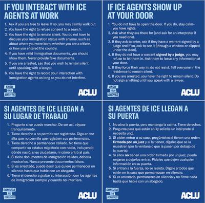 Immigrant Info_ACLU - What to Do_600_0